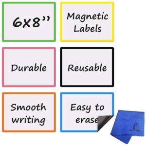 Write On Magnets 8x6" (colored edges)